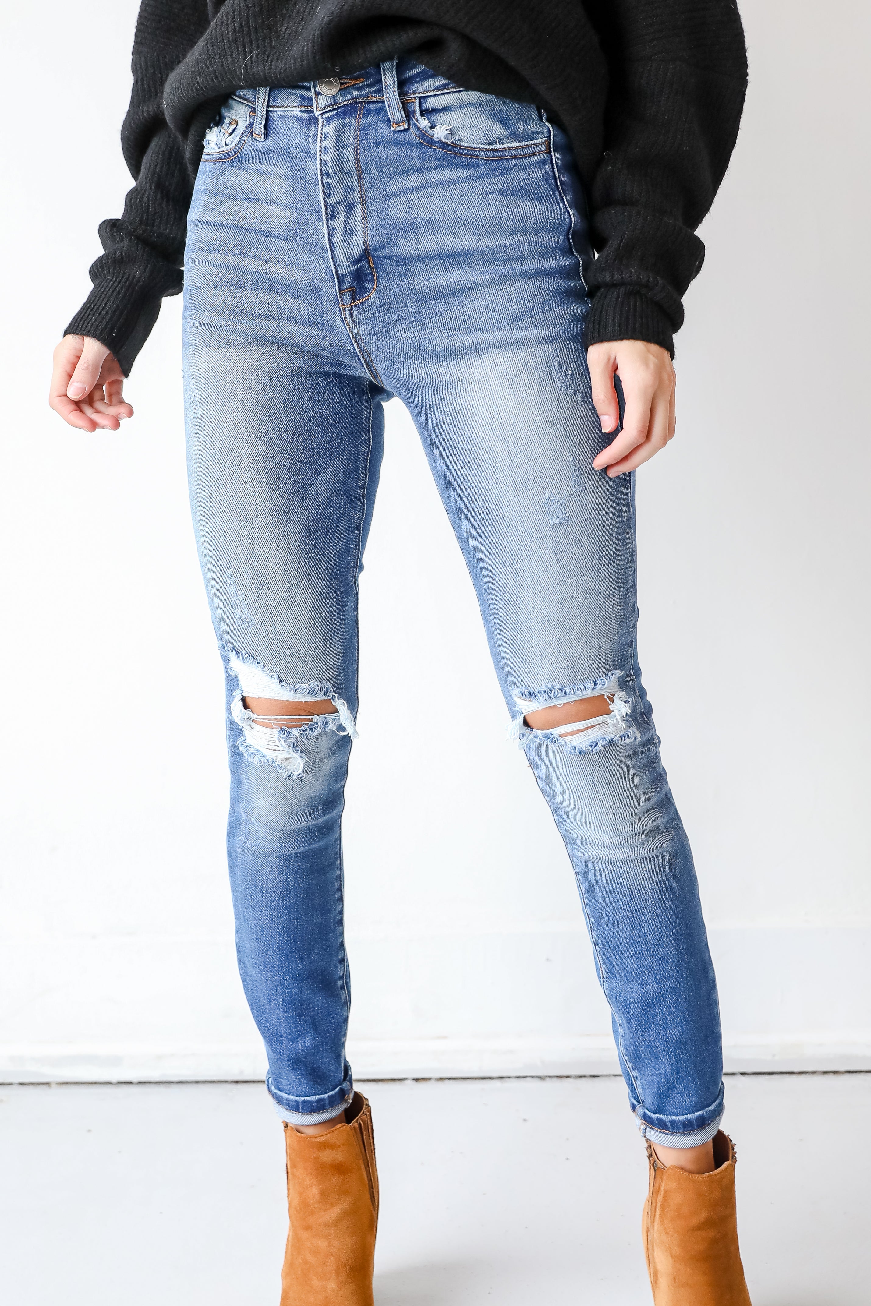Distressed Skinny Jeans