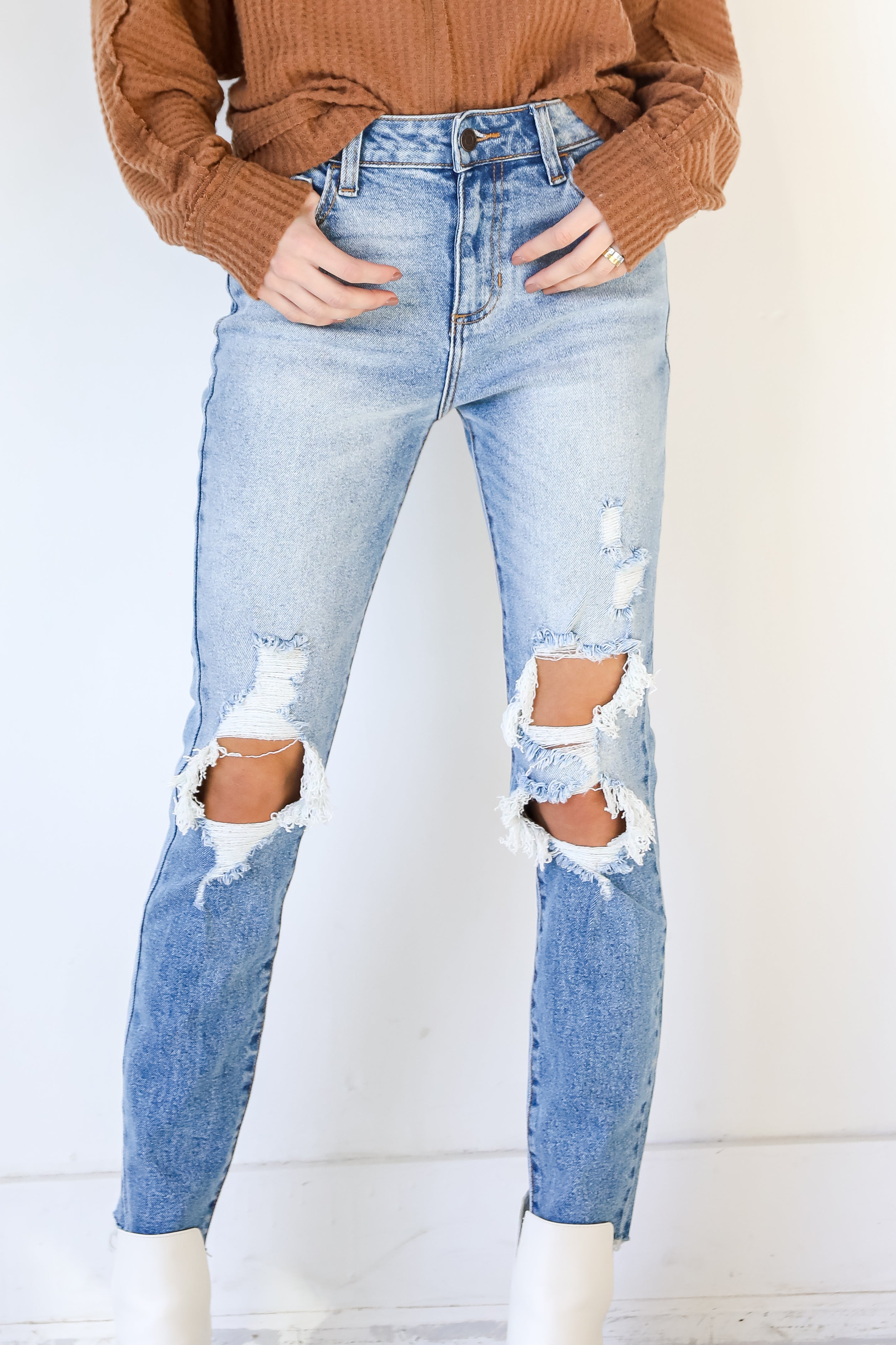 Distressed Skinny Jeans