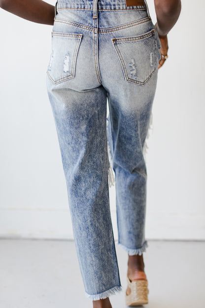 Emmy High Waist Distressed Boyfriend Jeans