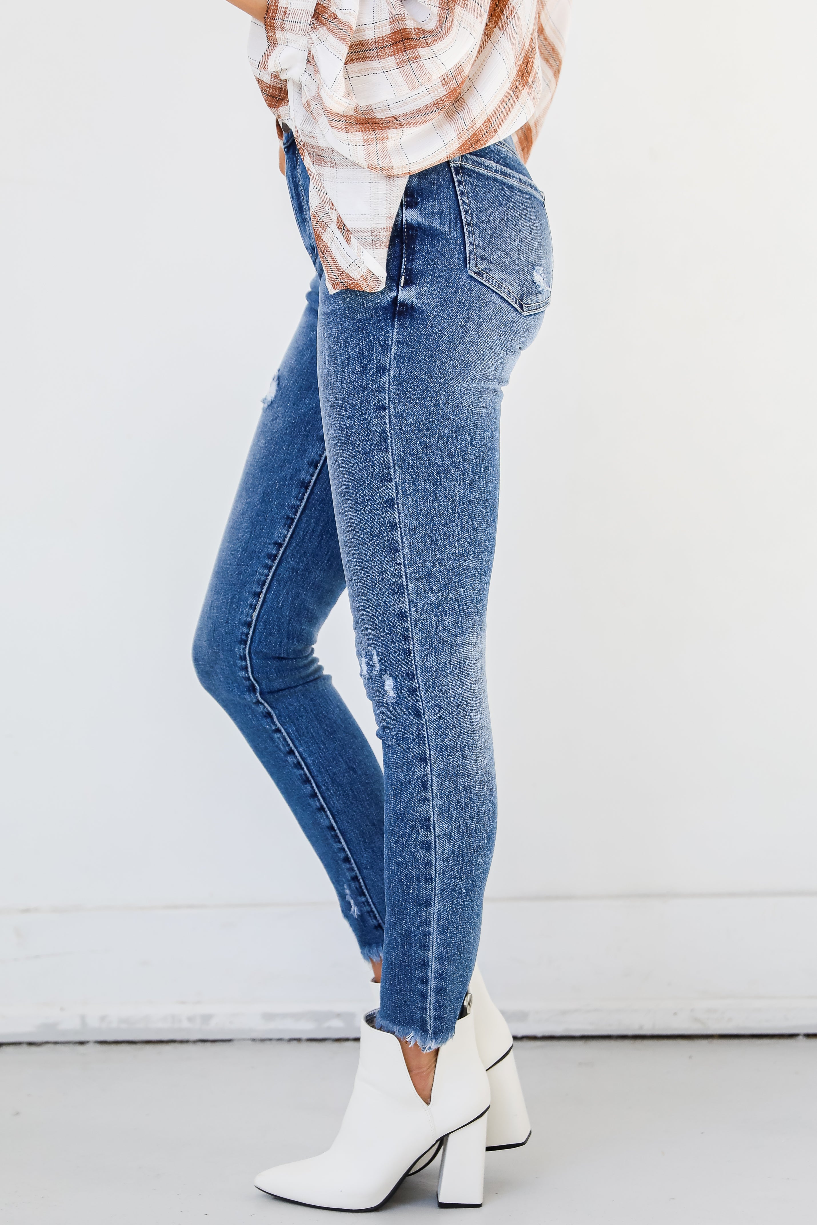 Distressed Skinny Jeans side view
