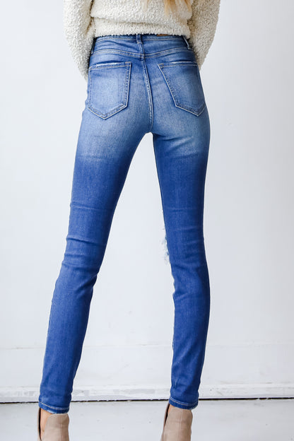 Distressed Skinny Jeans back view