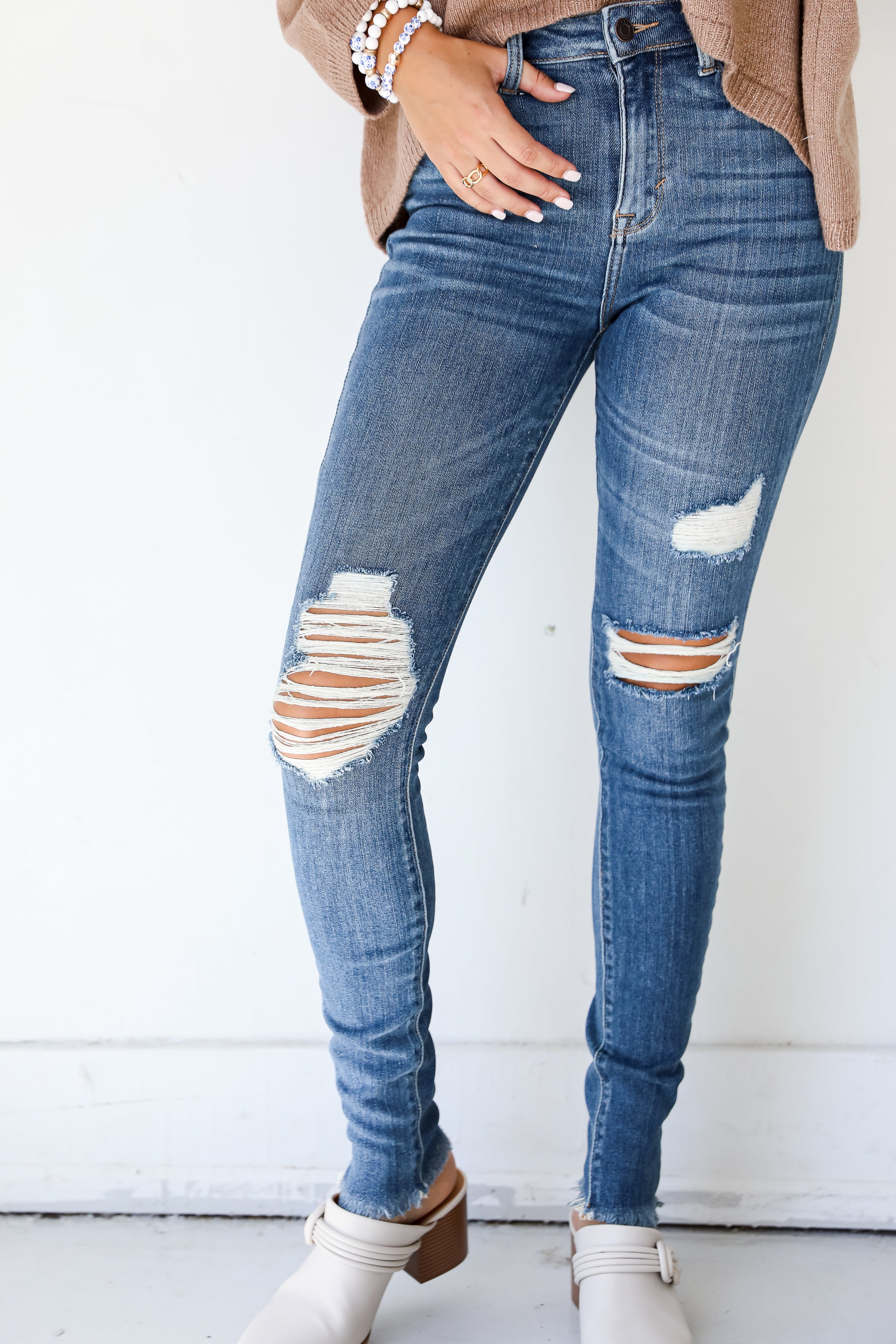 Distressed Skinny Jeans