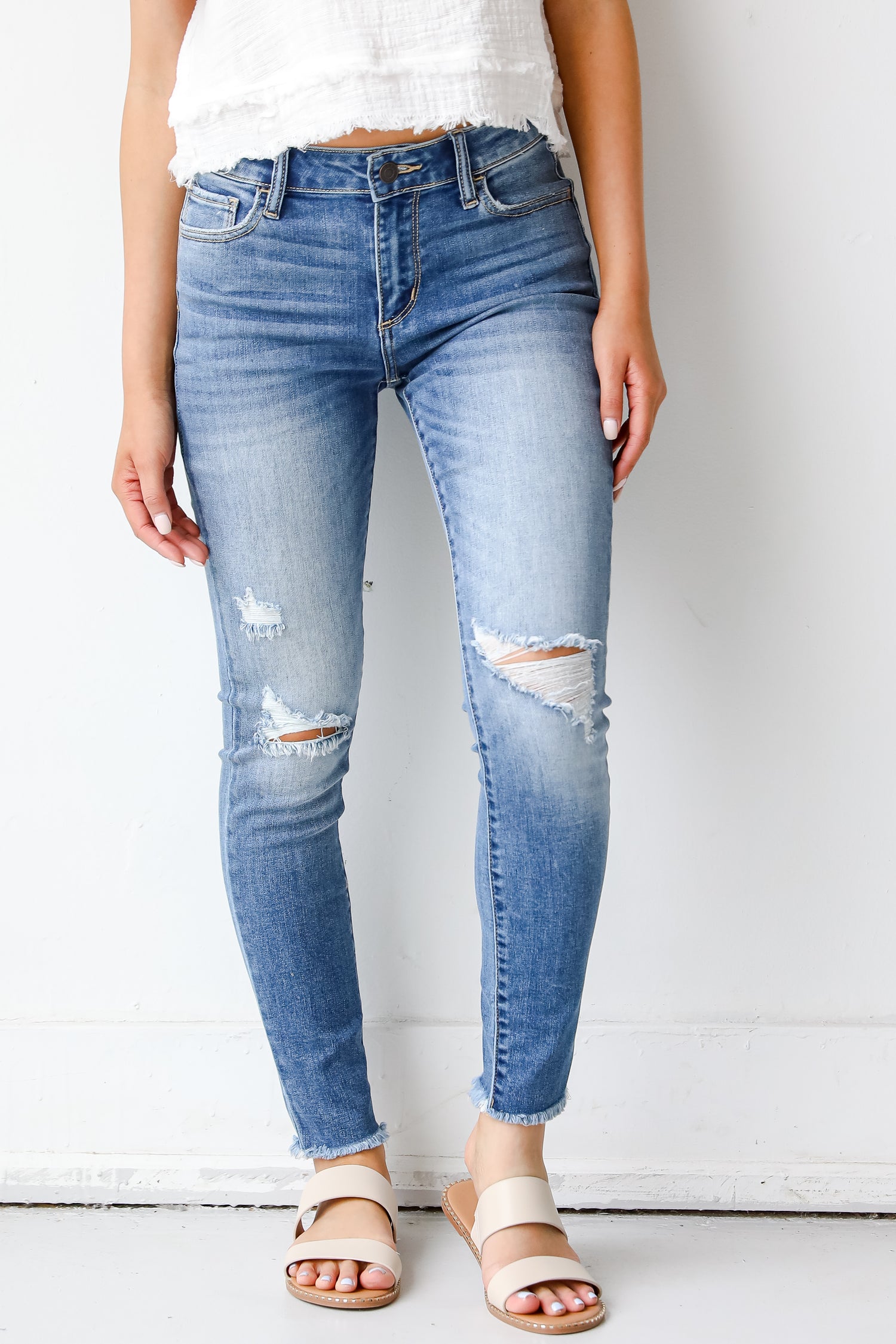 Distressed Skinny Jeans