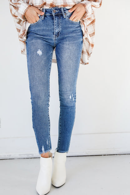 Distressed Skinny Jeans front view