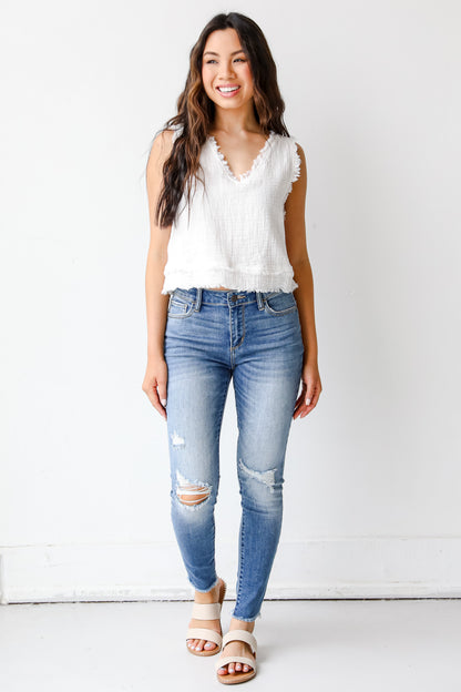 Distressed Skinny Jeans from dress up