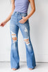 Distressed Flare Jeans
