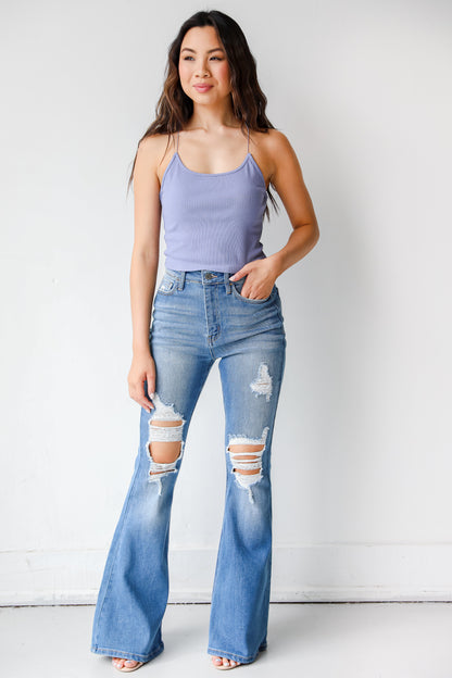 Distressed Flare Jeans from dress up