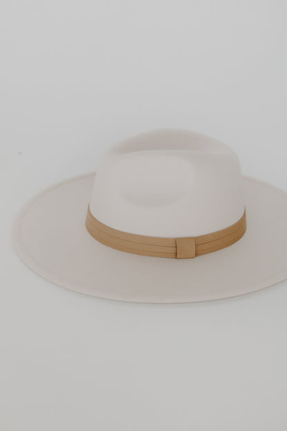 Wide Brim Fedora Hat close up