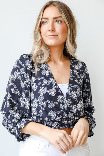 Floral Cropped Blouse