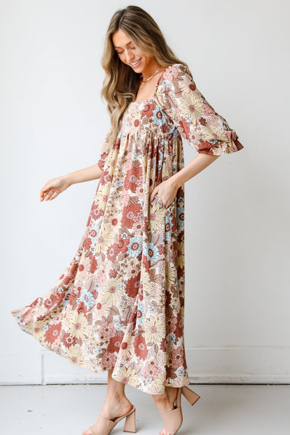 Floral Maxi Dress side view