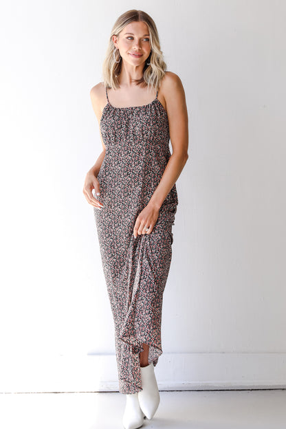 Floral Maxi Dress on model