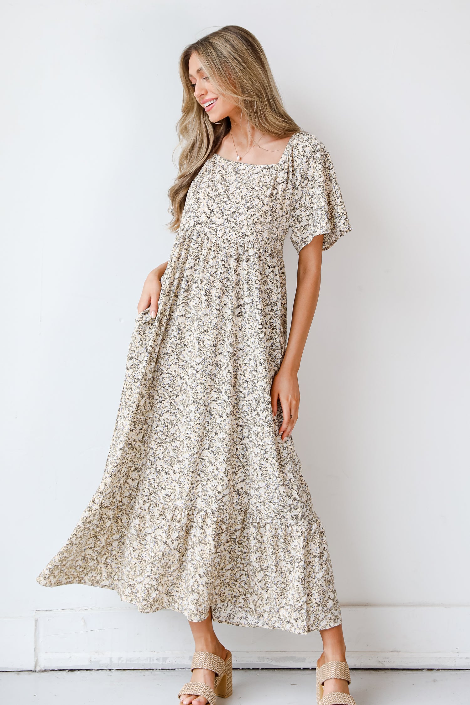 Floral Maxi Dress front view