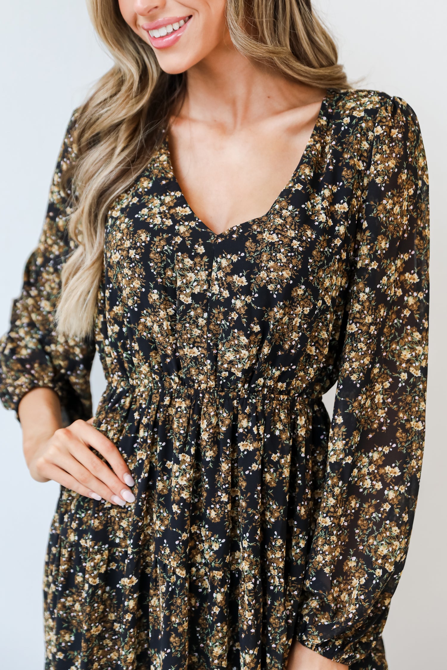 Floral Maxi Dress close up