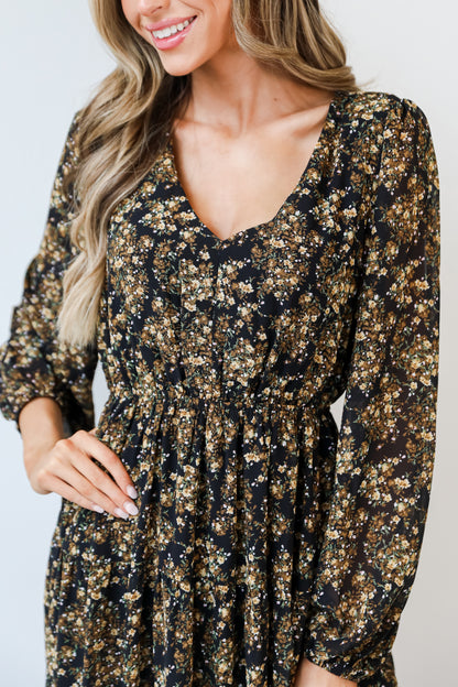 Floral Maxi Dress close up