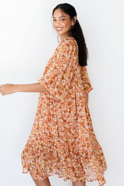 Floral Midi Dress side view