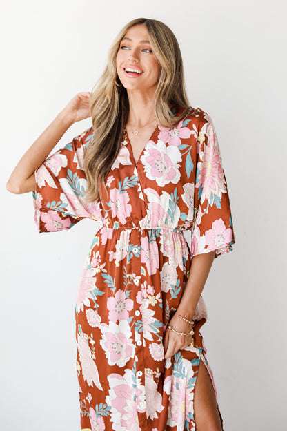 Floral Maxi Dress close up