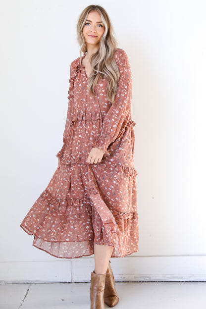 Floral Maxi Dress front view