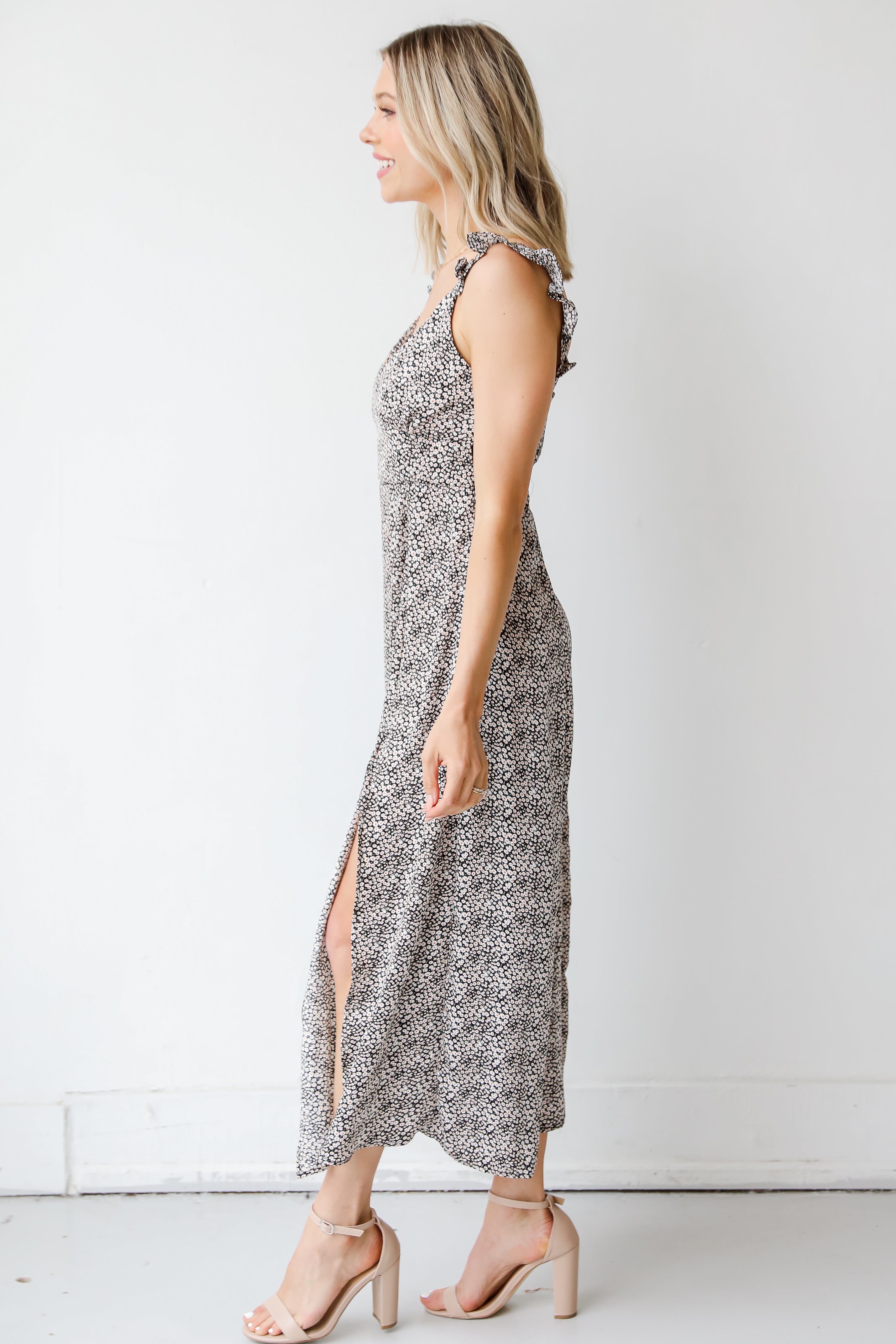 Floral Midi Dress side view