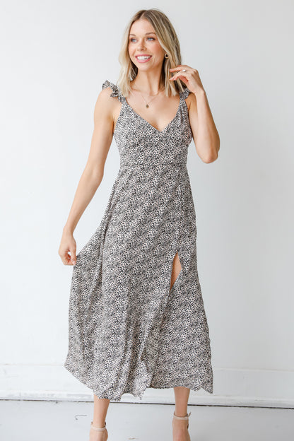 Floral Midi Dress on model