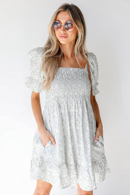 Floral Mini Dress front view