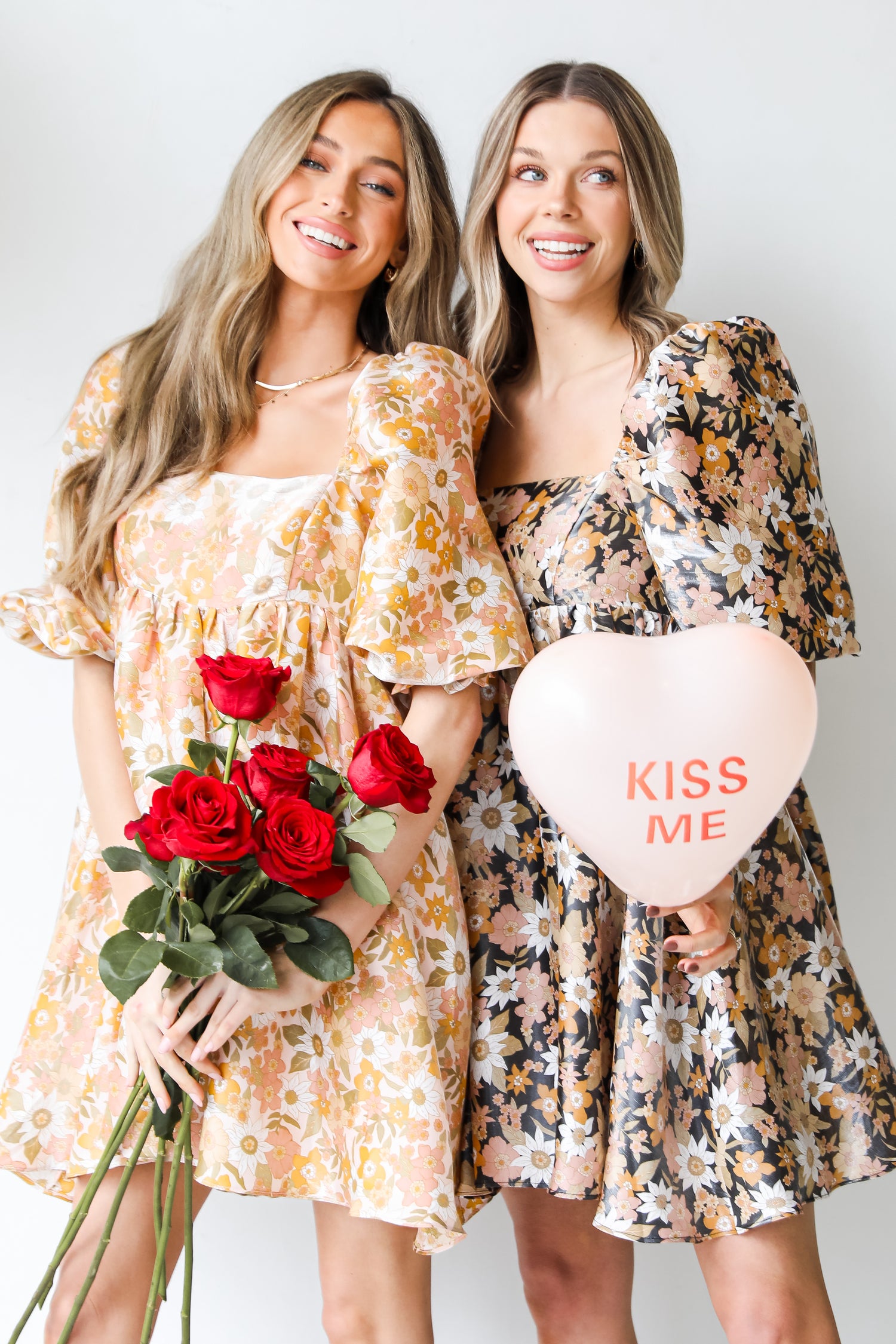Floral Babydoll Mini Dresses