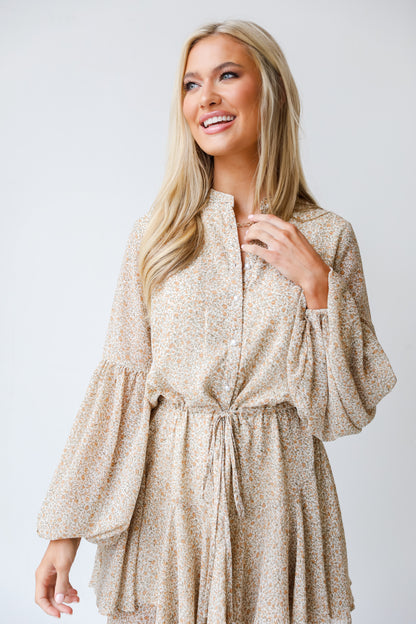 Floral Mini Dress close up