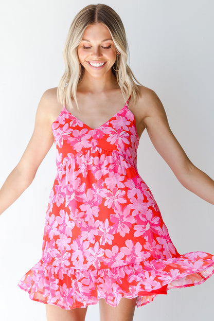 Floral Mini Dress front view