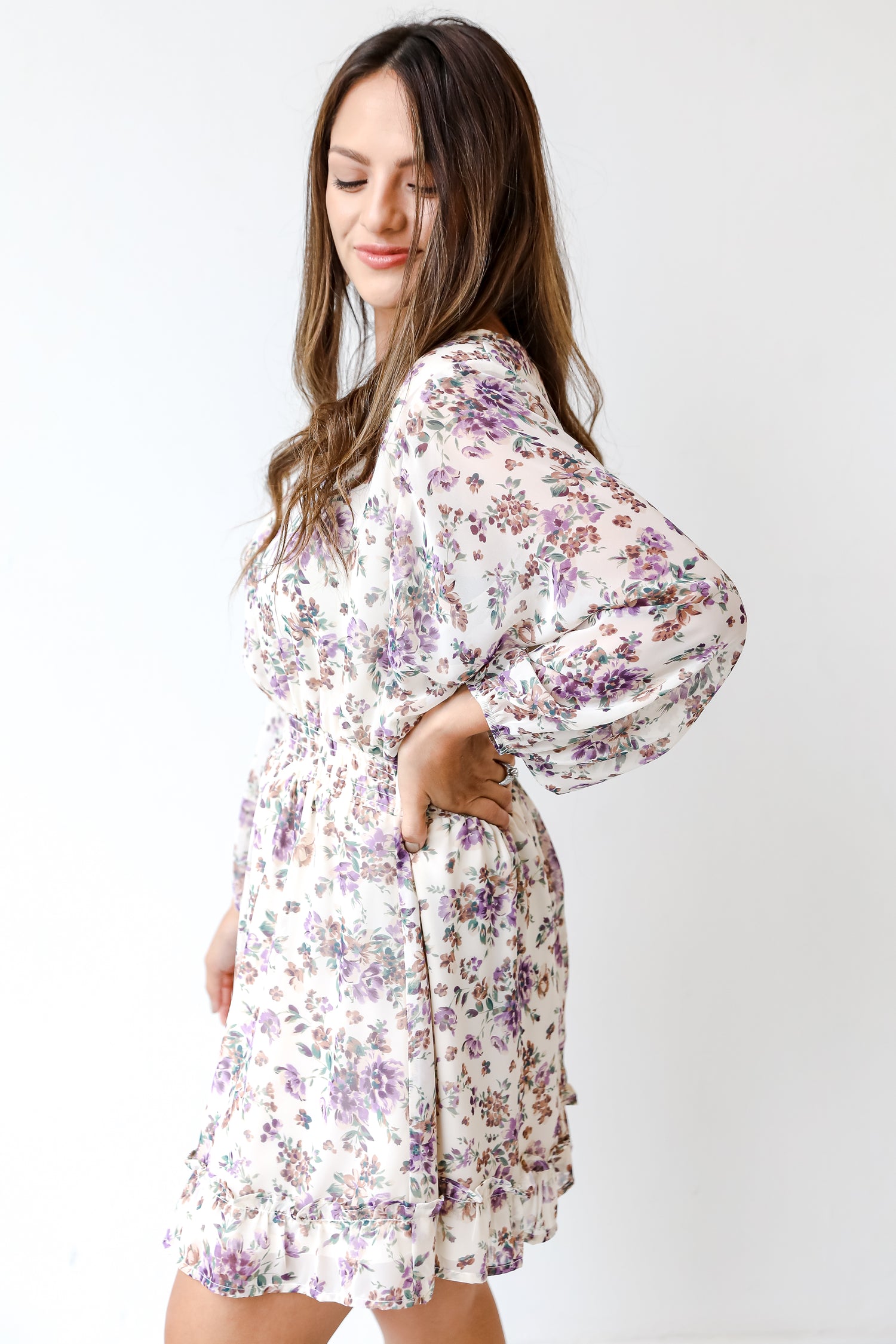 Floral Mini Dress side view