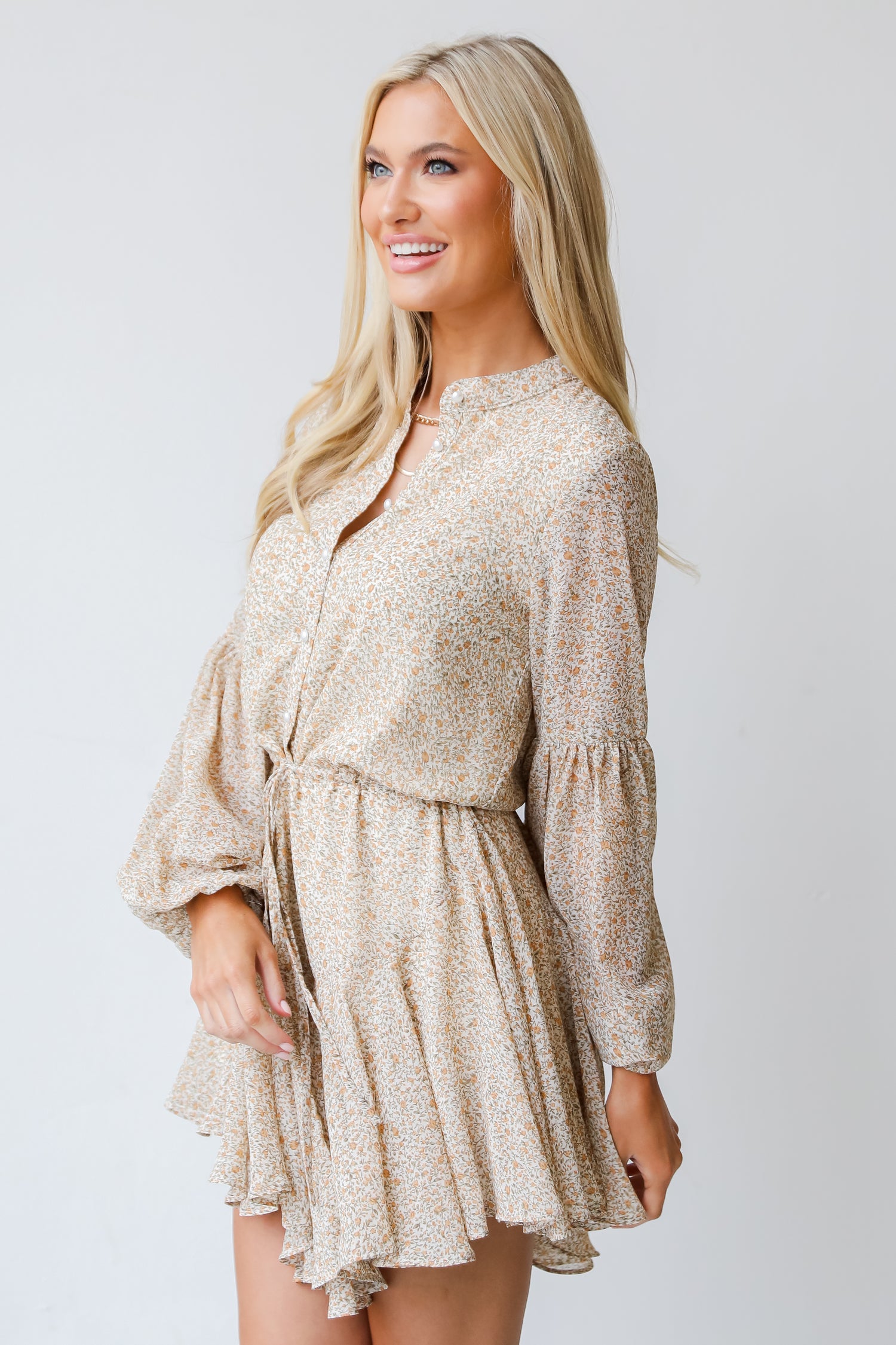 Floral Mini Dress side view