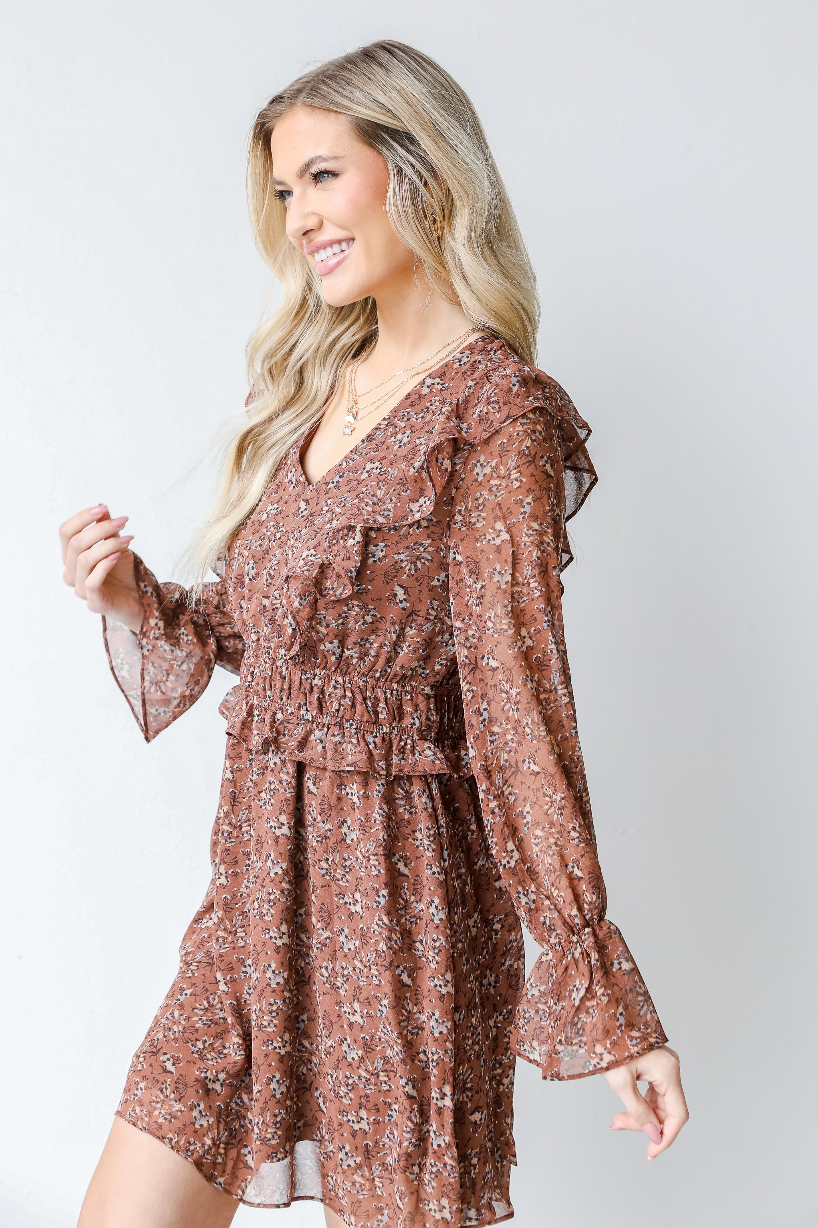 Floral Mini Dress side view