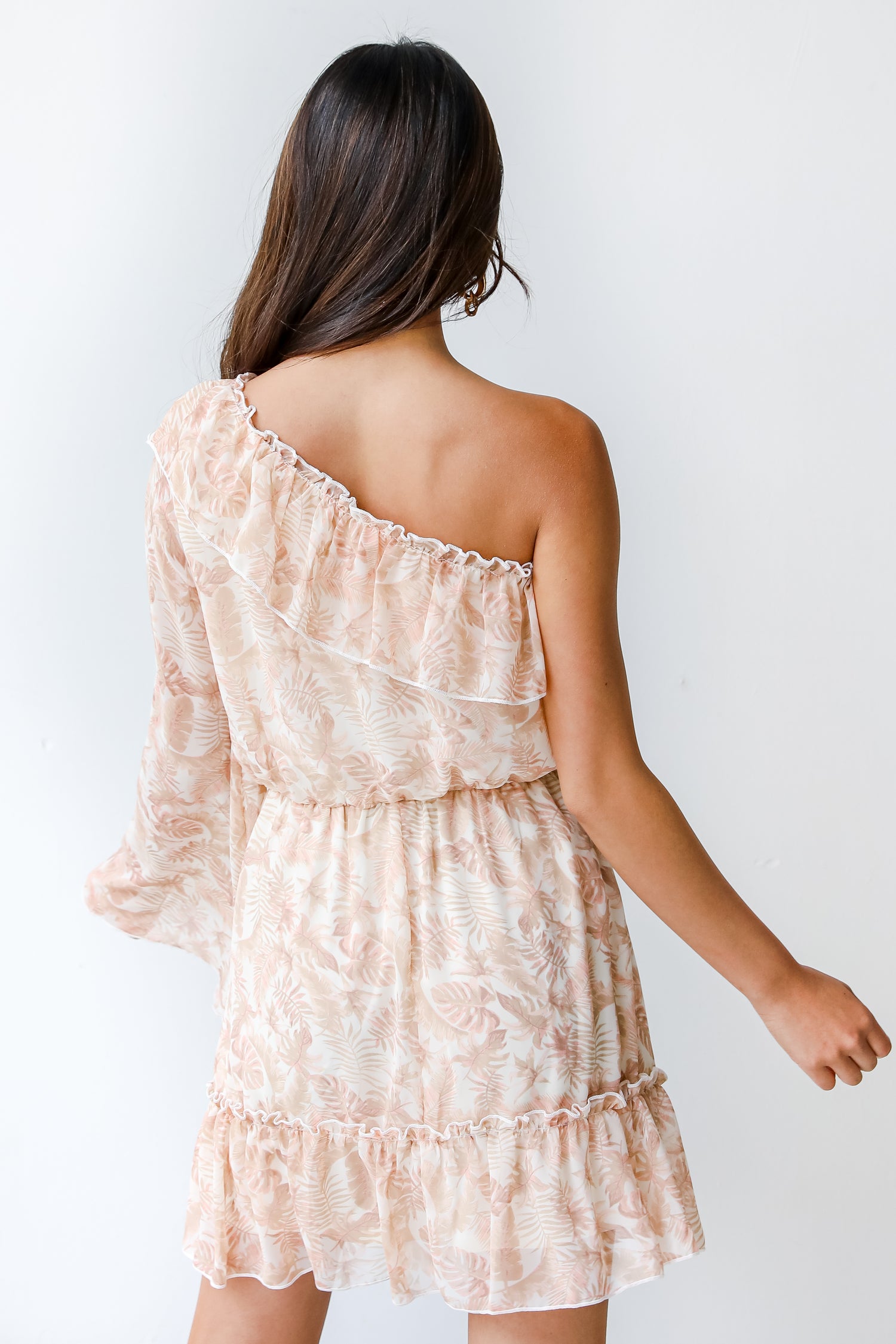 One-Shoulder Mini Dress back view