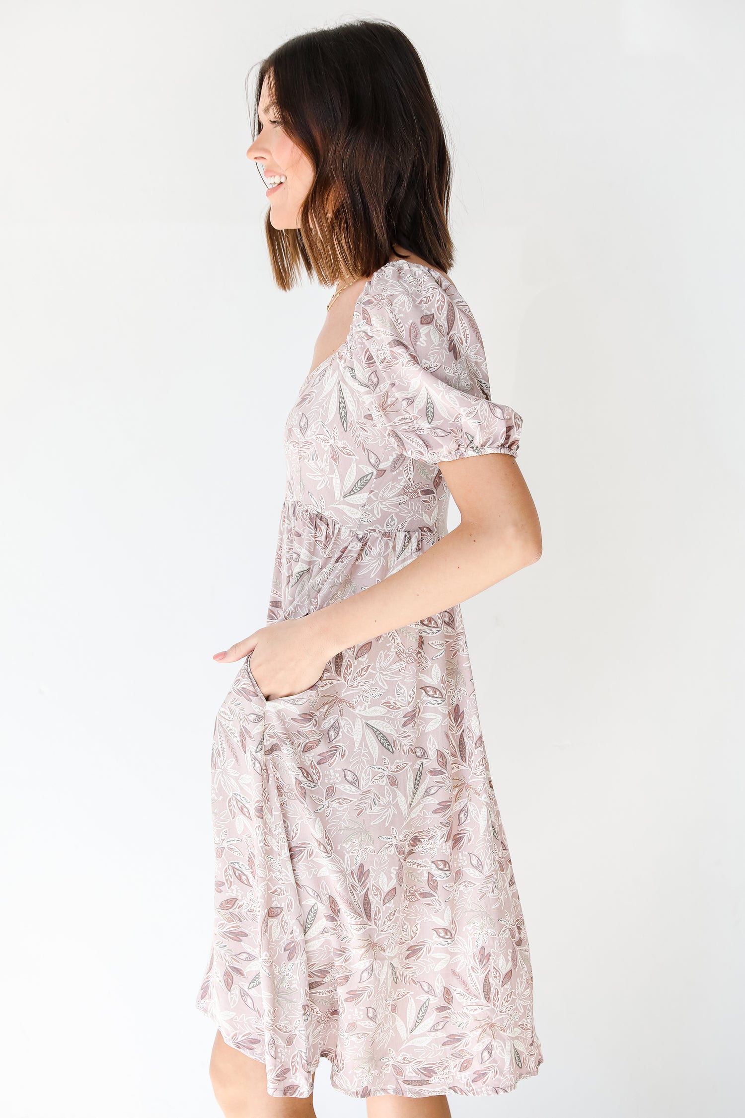 Floral Midi Dress side view