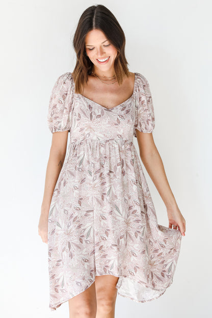 Floral Midi Dress front view