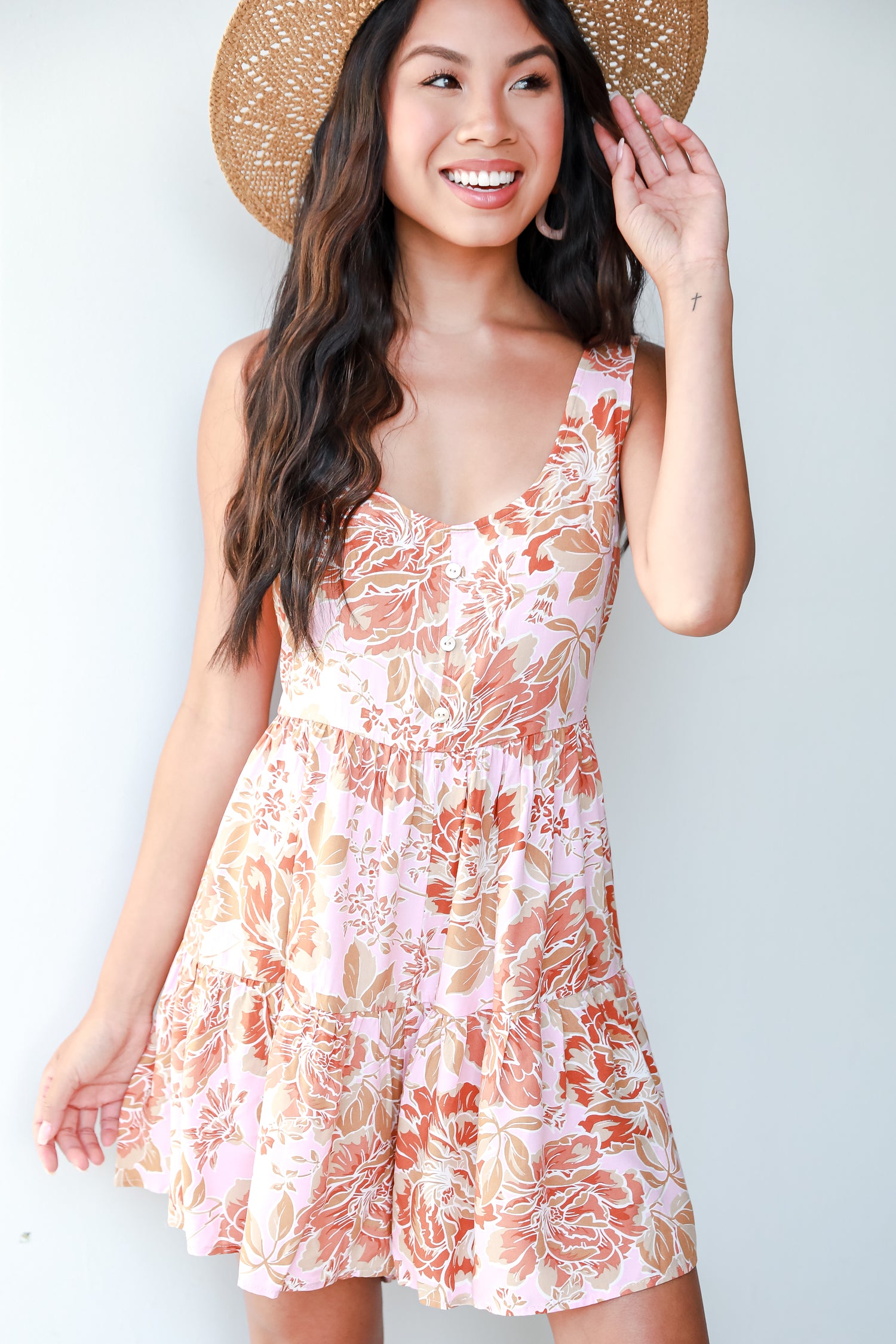 Floral Romper front view