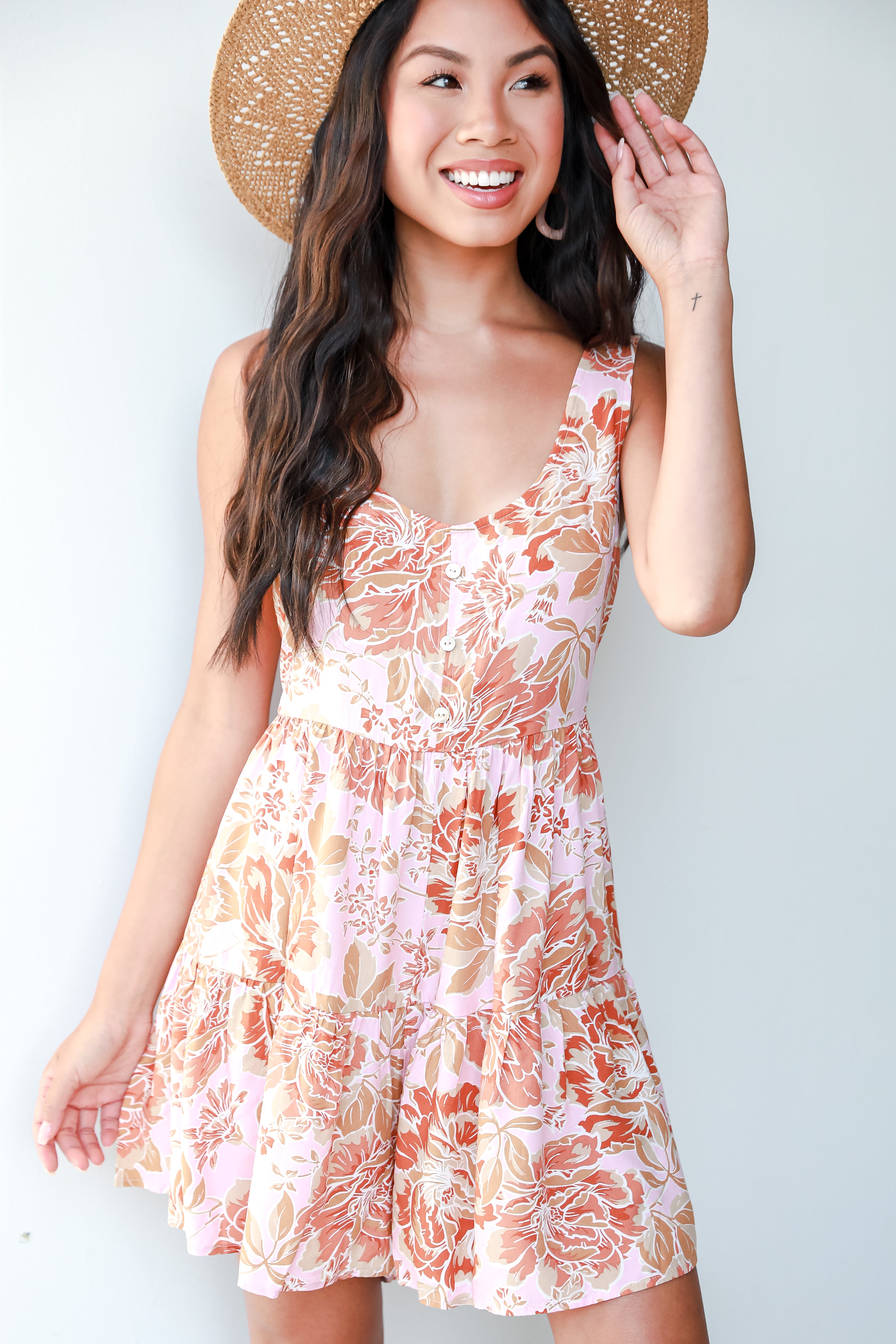 Floral Romper front view
