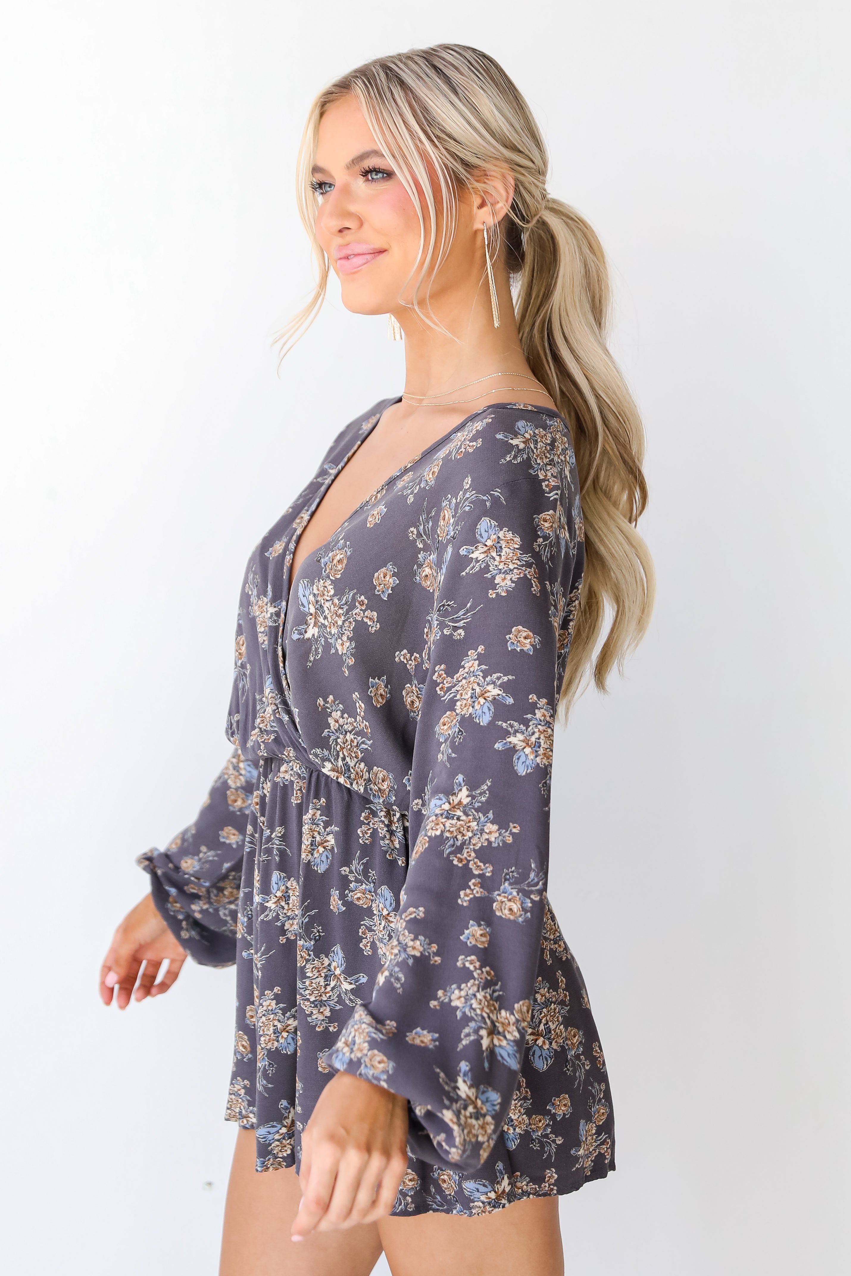 Floral Romper side view