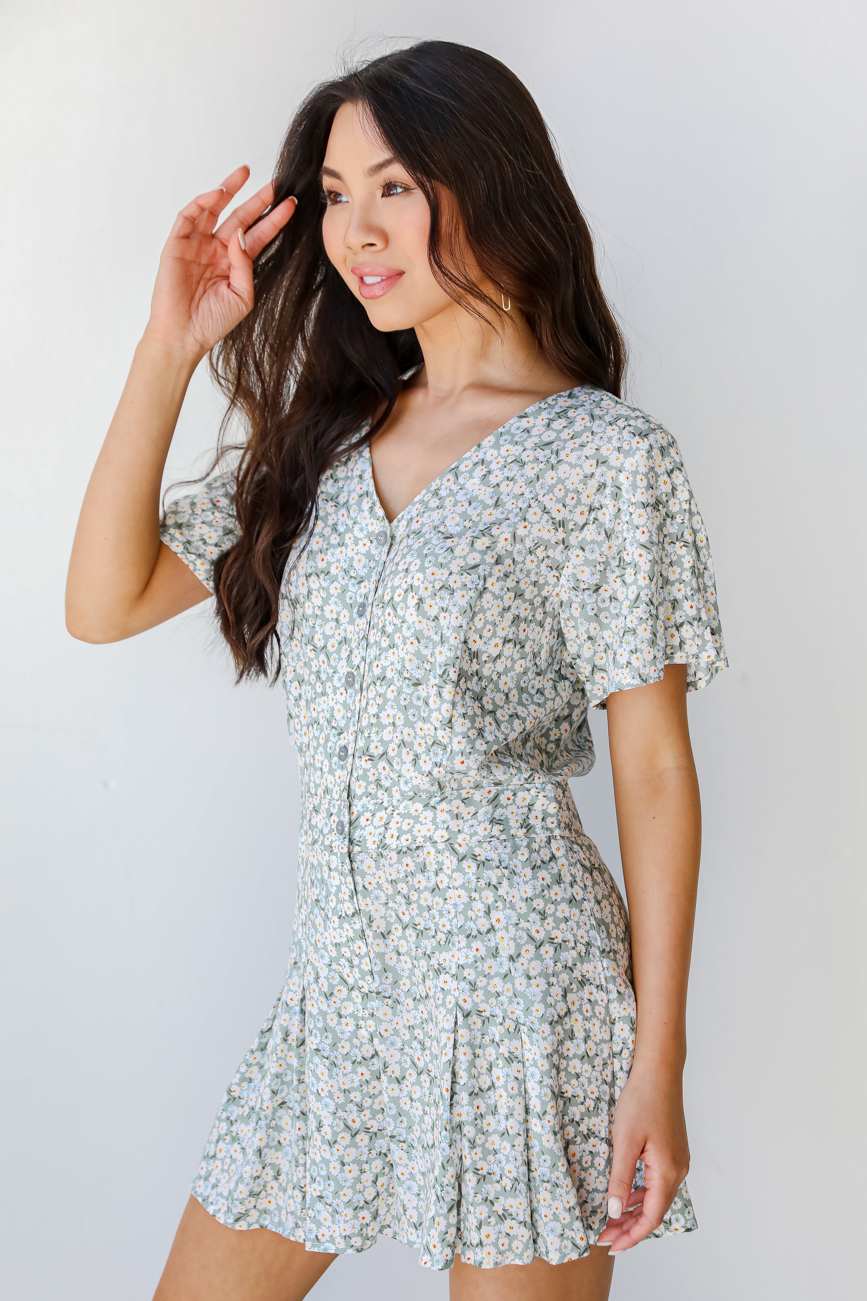 Floral Romper side view