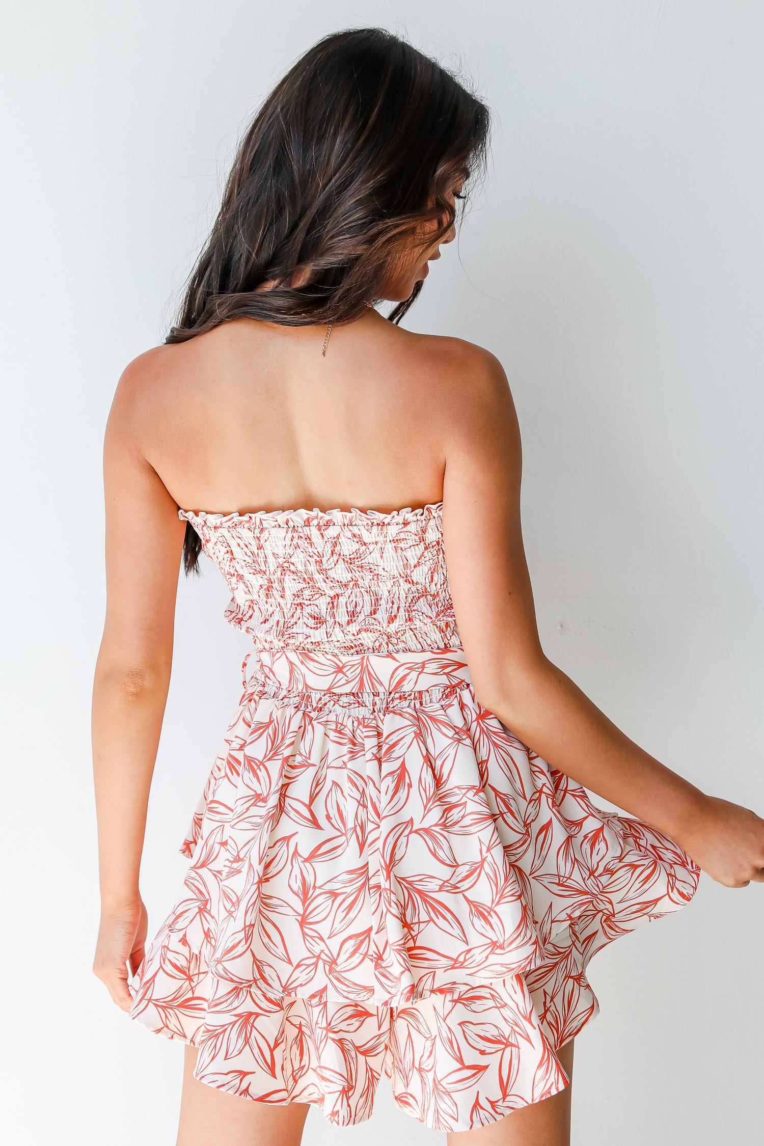 Strapless Romper back view