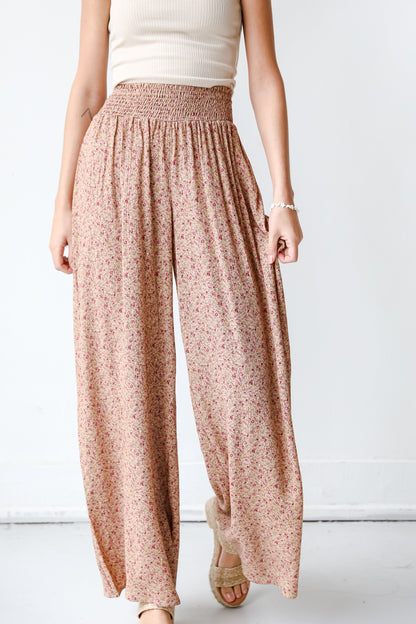 Floral Wide Leg Pants