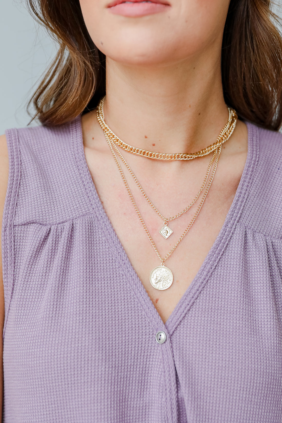 Gold Layered Coin Necklace