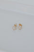 Gold Gemstone Stud Earrings from dress up