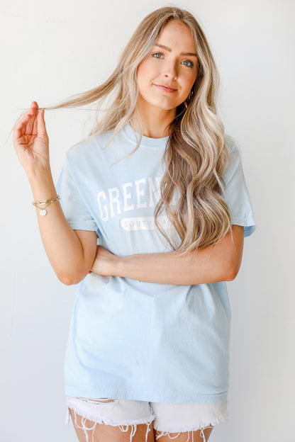 Light Blue Greenville South Carolina Tee from dress up