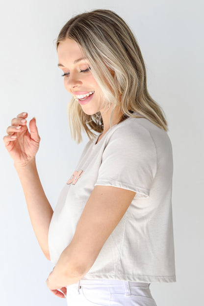 Howdy Cropped Tee side view