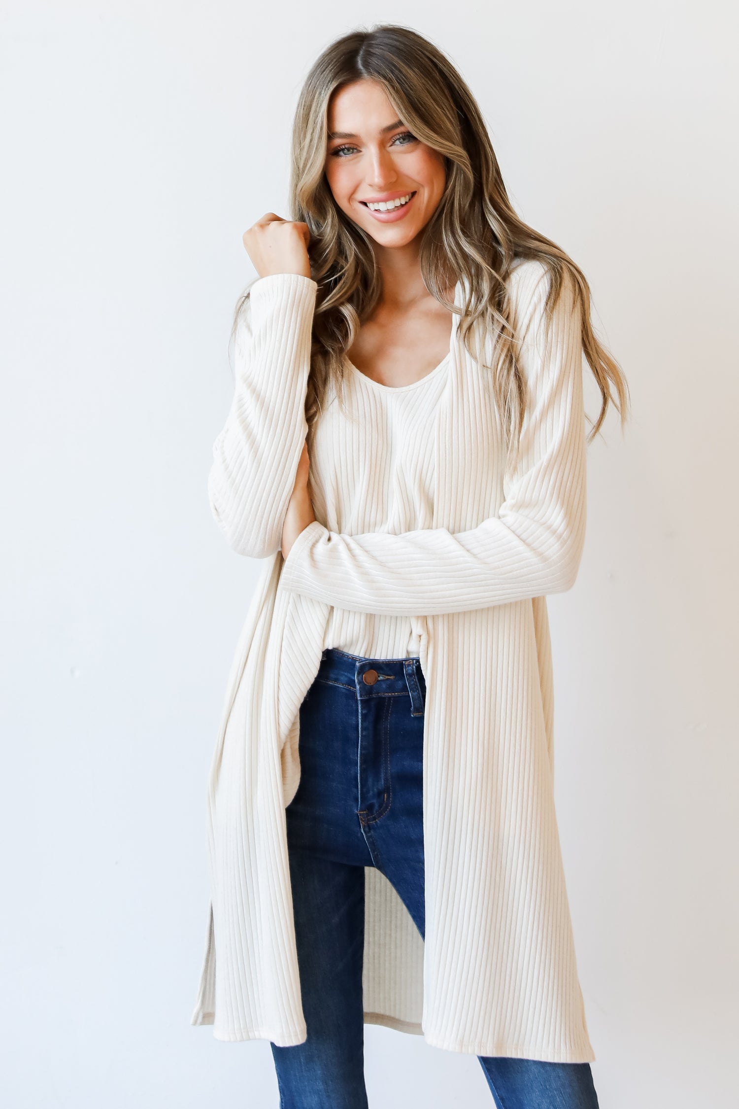 Ribbed Cardigan