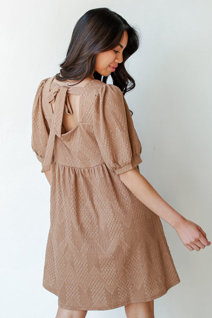 Knit Babydoll Dress back view