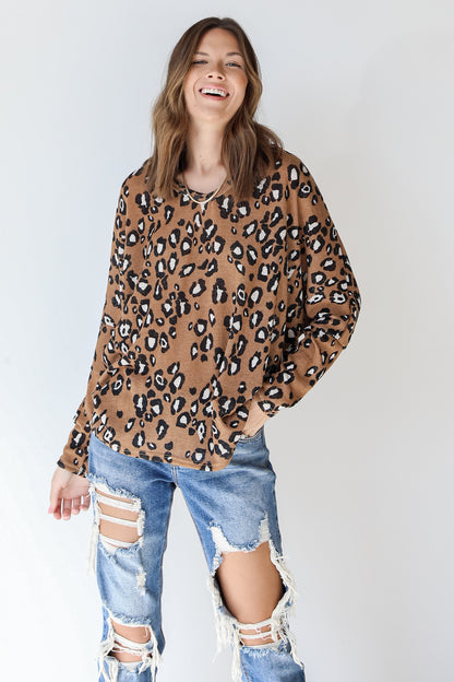 In The Wild Leopard Knit Top