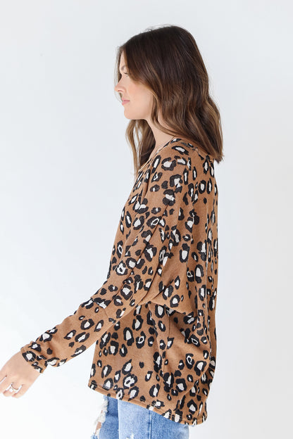 In The Wild Leopard Knit Top