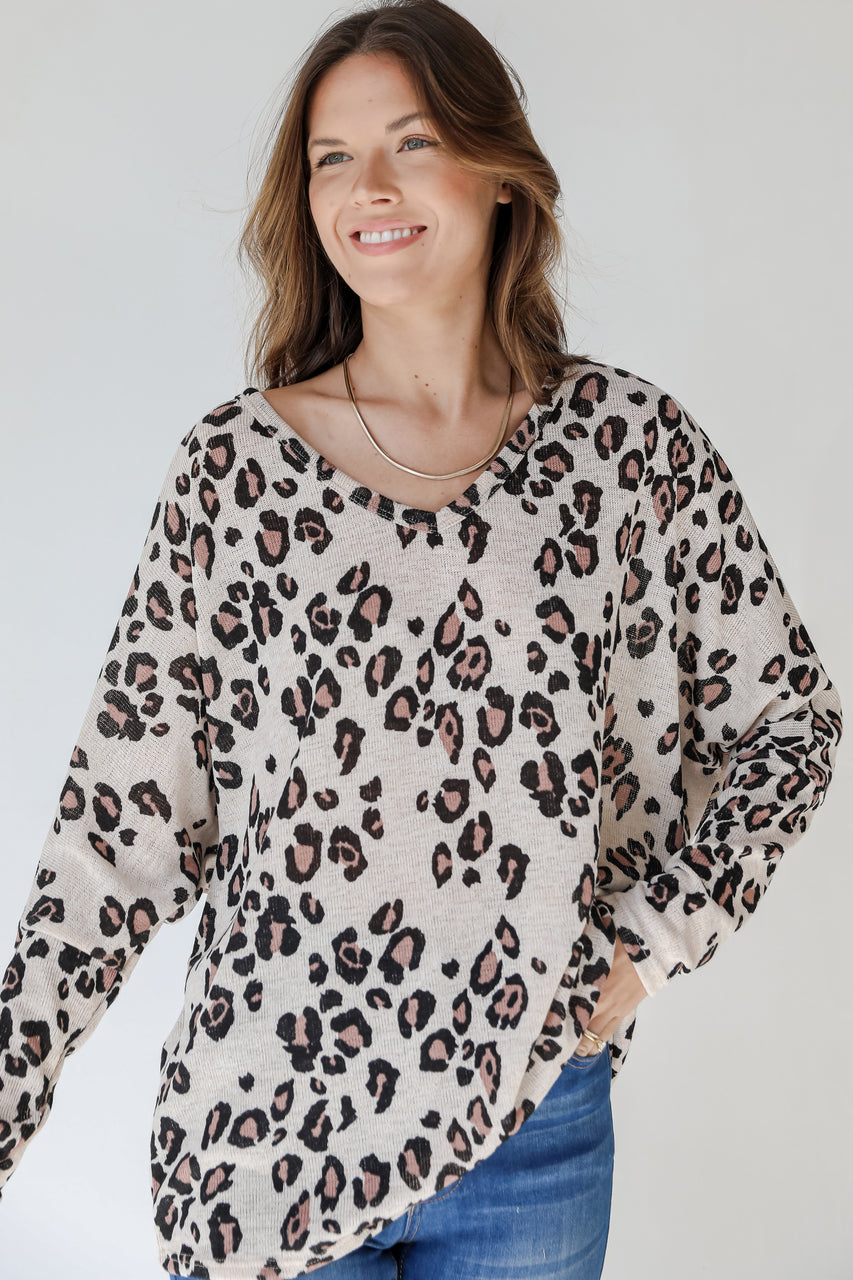 In The Wild Leopard Knit Top