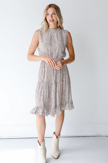 Leopard Dress on model