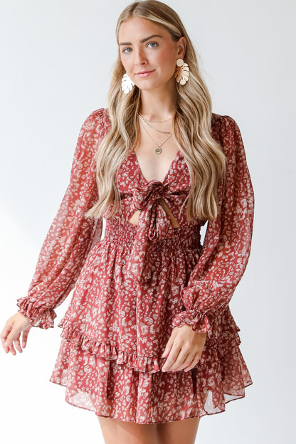 brown leopard dress